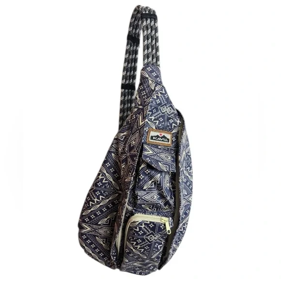 Kavu | Bags | Kavu Mini Rope Sling Back Bag Kavu Blue White  display picture 2
